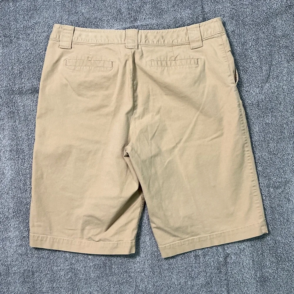 Tommy Bahama Mens Khaki Chino Shorts Tan Cotton Blend Size 34 Flat Front Casual